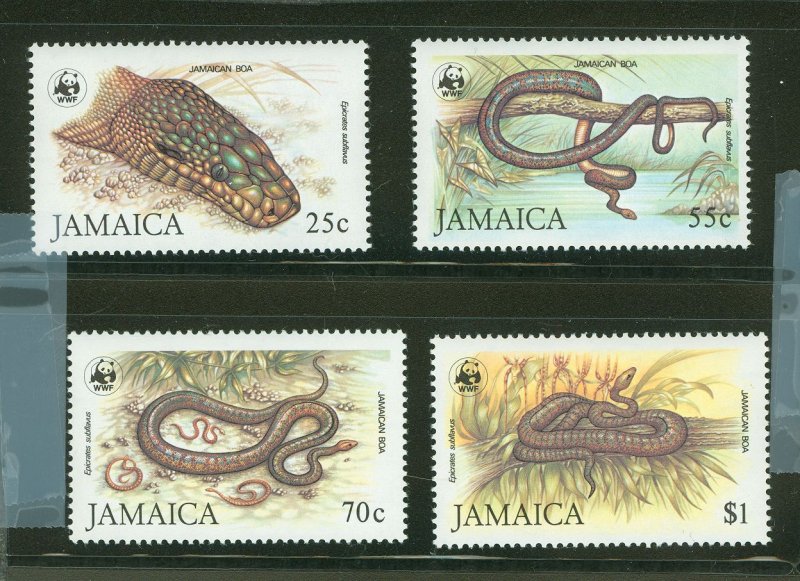 Jamaica #591-594  Single (Complete Set) (Wwf)