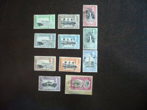 Stamps - St. Lucia-Scott#95-102,104-106-Mint Hinged & Used Part Set of 11 Stamps