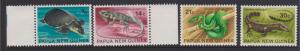 Papua New Guinea 1972 Wildlife Sc#344-347 MNG