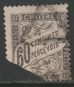 France 1884 Sc J22 postage due used damaged