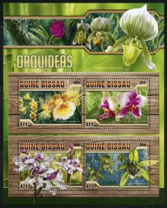 GUINEA BISSAU 2016 ORCHIDS SHEET MINT NEVER HINGED