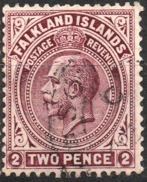 [AC] Falkland Islands 1921-1929 Scott #43 VF Used Wmk 4