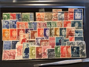 Norway mixed vintage stamps Ref 60790