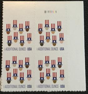 US #5174 MNH Plate Block of 4 Uncle Sam’s Hat (.21)