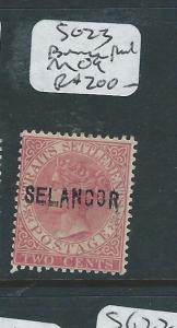 MALAYA SELANGOR (P0510B) 2C QV  SG 23  BOUNCE PRINT MOG