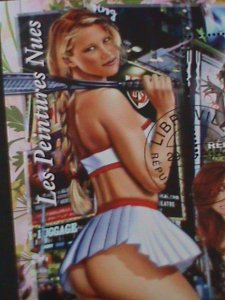 ​GABON-2022- FAMOUS NUDE ARTS PAINTINGS-S/S-CTO-VF-EST.$12- HARD TO FIND