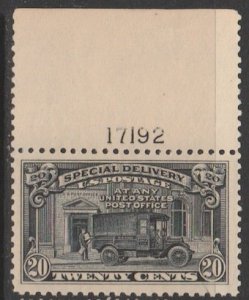 U.S. Scott #E19 Special Delivery Stamp - Mint Plate Number Single