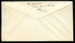 U.S. Scott 707 On Harrisburg, PA Cover w/DUE 1 and HELD FOR POSTAGE Markings