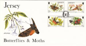 Jersey  1991 Butterflies  on FDC