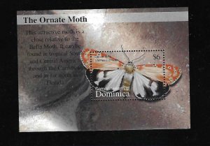 DOMINICA 2002 BUTTERFLIES MS's #2384 M.N.H.