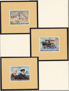 Burkina Faso # 346-350, Winston Churchill, Mini Sheets, Mint NH,