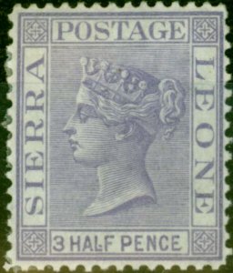 Sierra Leone 1876 1 1/2d Lilac SG18 Fine Mtd Mint 