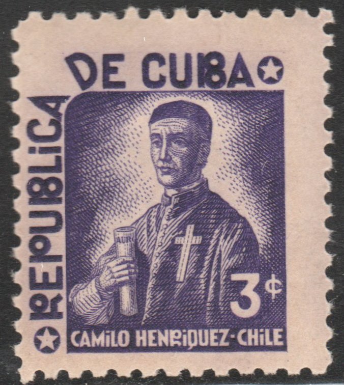 1937 Caribbean Stamps Sc 344 Chile Camilo Henriquez  NEW