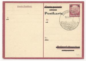 Germany Mi #P244 Postal Card Luxemburg Cancel August 26, 1943
