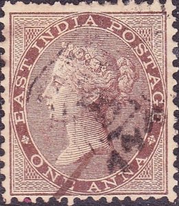 INDIA 1856 QV 1 Anna Brown SG39 Used