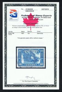 EXCELLENT GENUINE CANADA SCOTT #145 VF-XF USED 1927 MAP OF CANADA PSE CERT