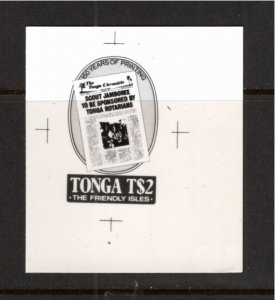 Tonga 1983 MNH Sc 554 Black & White proof