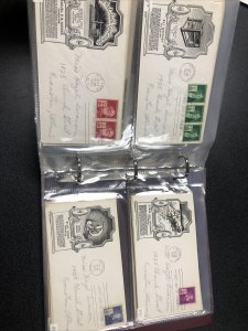 US FDC 1935-1943 Stamp Sc#772-914 First Day Cover In Album , Lot Of 120 Covers