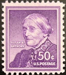 Scott #1051 1955 50¢ Liberty Series Susan B. Anthony MNH OG