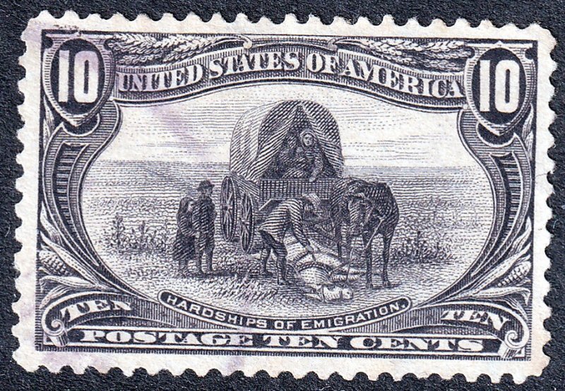 #290 Used, VF, Very light cancel (CV $35 - ID36388) - Joseph Luft