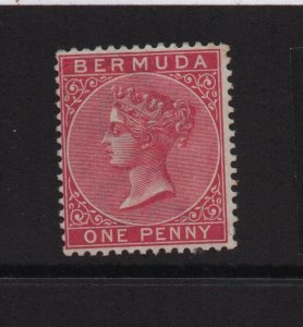 Bermuda 1893 1d Rose mounted mint (SG23 or SG24)