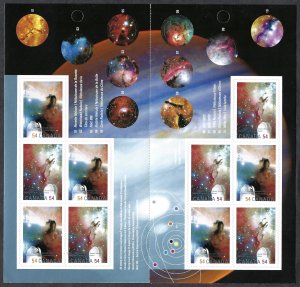 Canada #2325a 54¢ Int'l Year of Astronomy (2009). Booklet of 10. MNH