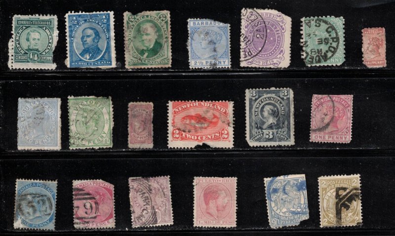 WORLDWIDE Older Stamps - ALL HAVE MAJOR FAULTS - Give Us A Good Home