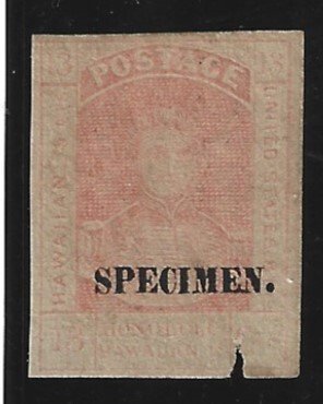 HAWAII Scott #11SA Mint 13c Specimen Stamp 2019 CV $25.00