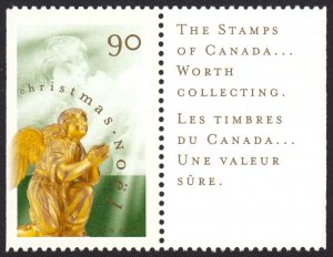 Christmas Angel ** Canada 1998 #1766b MNH Single w/Label from BK213