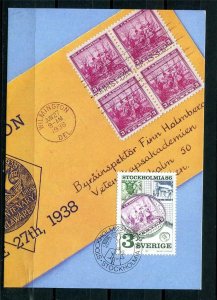 Sweden Stockholmia 86 stamp on stamp Maxi card  11121