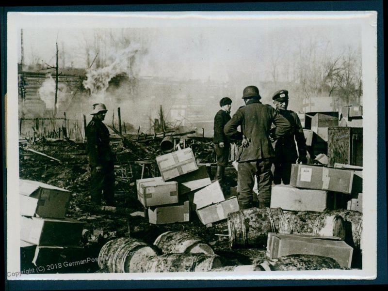 3rd Reich Germany Army Cholm Kampfgruppe Scherer Original 7x5 Press Photo 23803