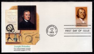 US 2038 Joseph Priestly Fleetwood U/A FDC