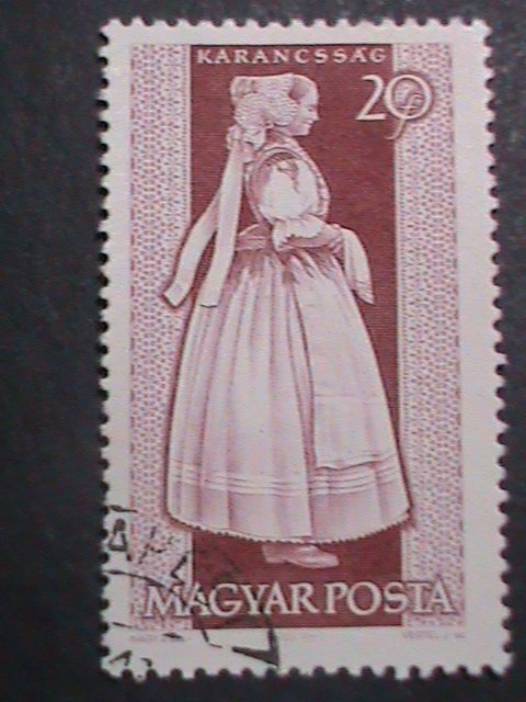 HUNGARY-1966-SC#1539//43 PROVINCIAL COSTUMES-POPULAR ART EXHIBITION-VERY FINE