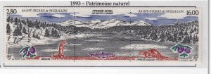 SPM ,  St. Pierre et Miquelon 1993 - Natural Heritage -   MNH  Pair   # 594a