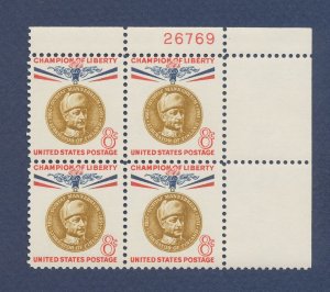 USA Plate Block - Scott 1166 -  plate # 27679 - Champion of Liberty