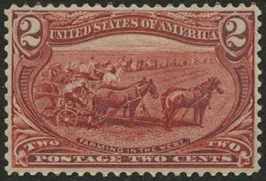 US Scott #286 Mint, VF/XF, Lightly Hinged
