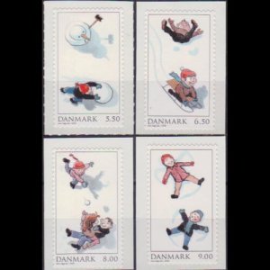 DENMARK 2009 - Scott# 1449-52 Children Playing Set of 4 NH