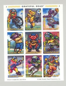 Mongolia #2330 Grateful Dead Bears, Sports, Soccer, Baseball 1v Imperf M/S of 9