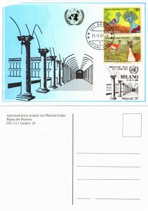 United Nations Geneva, Maximum Card, Stamp Collecting, Birds