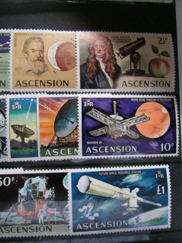 1971 Ascension SC #138-514 SPACE ROCKET RESEARCH STATION  MNH stamp set