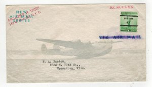 1941 AVIATION 50c AIRMAIL C31-21 USAGE MAX SAGE ALLOVER & NEW YORK PRECANCEL