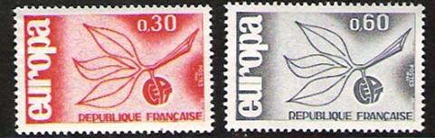 France #1131-32, Europa issue 1965, Mint NH Cat. $ .75