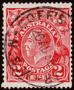 Australia Scott 71b, Die I, Red (1930) Used F-VF M