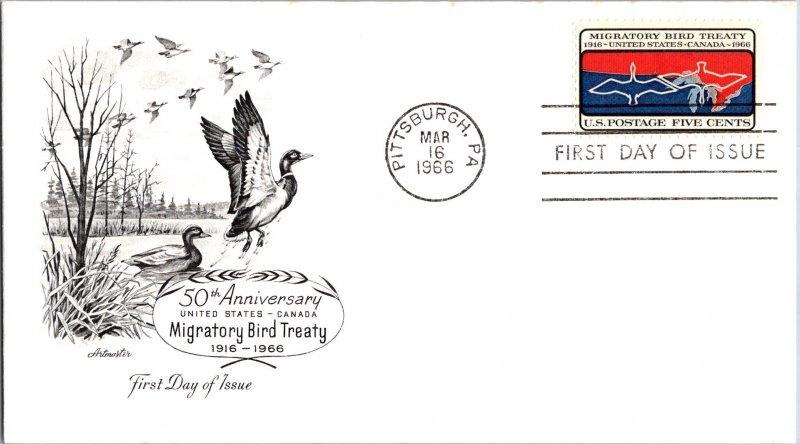 United States, Pennsylvania, United States First Day Cover, Birds