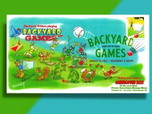 The critters in your BACKYARD play all kinds of GAMES!!  Badminton included!