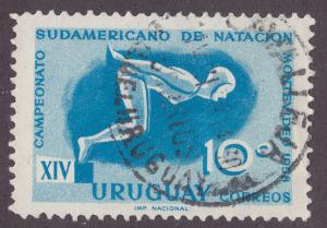 Uruguay 629 South American Swimming 1958