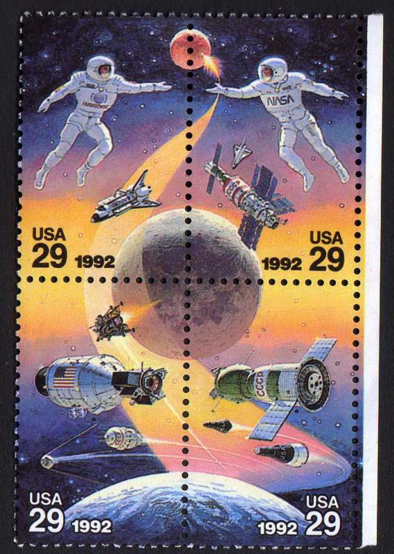 USA - #2634a block 0f 4 - space - MNH