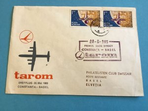 Romania Space Tarom 1965  Stamp Cover R42921