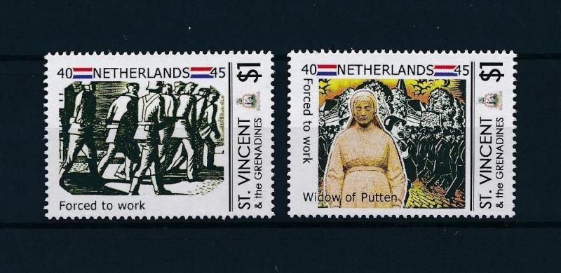 [81064] St. Vincent & Grenadines  WWII Netherlands forced to work MNH