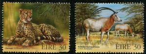 Ireland SC# 1153-4 African Wildlife, 30p, used